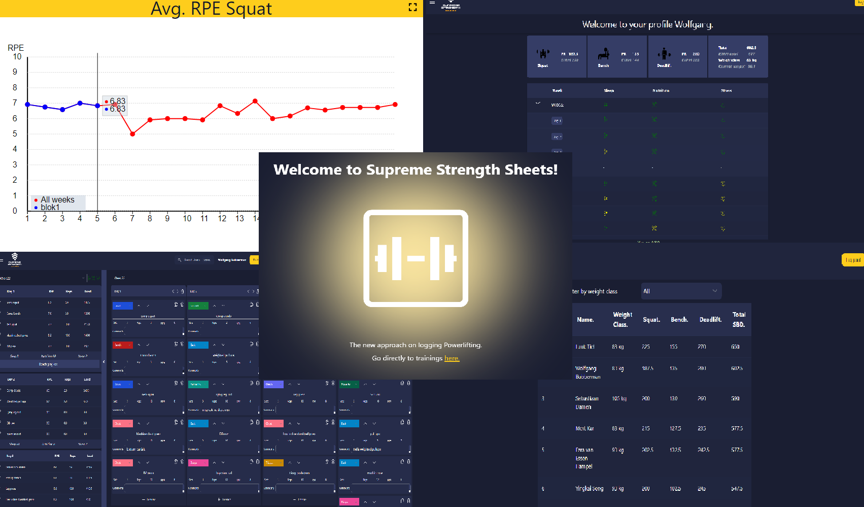 An overview of the sssheets.nl website.